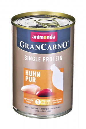 animonda GranCarno Single Protein příchuť: kuřecí - plechovka 400 g