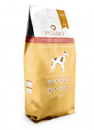 PERRO Veal with sweet potatoes Medium and large breeds - suché krmivo pro psy - 12kg