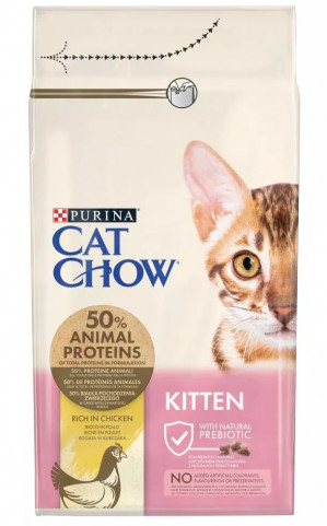 Purina Cat Chow Kitten suché krmivo pro kočky Kotě Kuřecí maso 1,5 kg