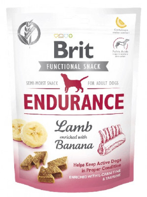 BRIT Functional Snack Endurance Lamb - pochoutka pro psy - 150g