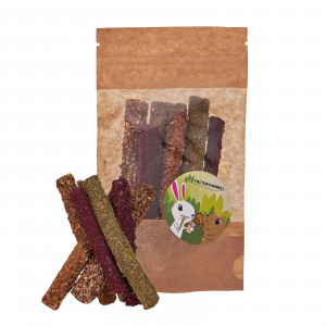 FACTORYHERBS Bylinně-zeleninové tyčinky - pochoutka pro hlodavce a králíka - 50g