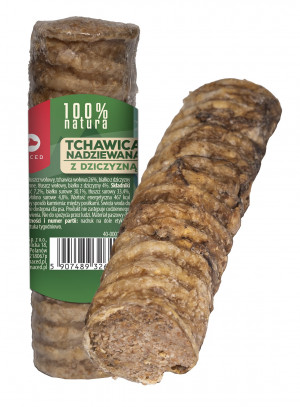 MACED Trachea stuffed with venison - žvýkačka pro psa - 120g