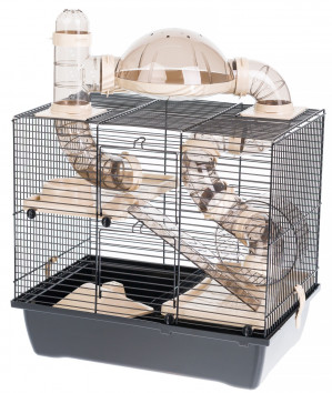INTER-ZOO Rocky + Terrace beige - klec pro křečka