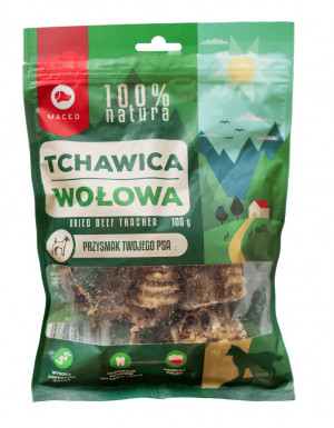 MACED Hovězí trachea - žvýkací pamlsek pro psy - 100g