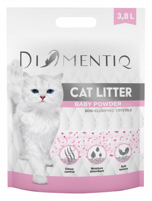 DIAMENTIQ Baby Powder - Stelivo pro kočky - 3,8 l