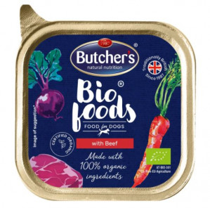 BUTCHER'S Bio Foods with beef - Mokré krmivo pro psy - 150 g