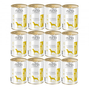 4VETS Natural Urinary No Struvit Dog - vlhké krmivo pro psy - 12x400g