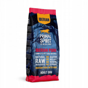 PRIMAL SPIRIT Iberian 70% Vepřová šunka – polomokré krmivo pro psy – 12 kg