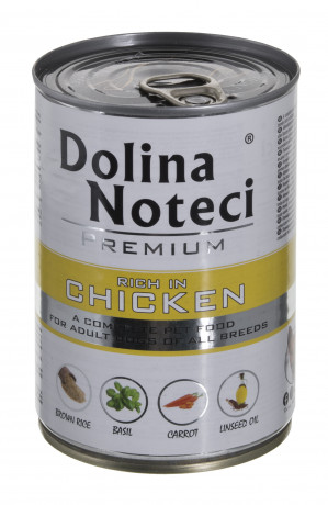 DOLINA NOTECI Premium Rich in chicken - Mokré krmivo pro psy - 400 g