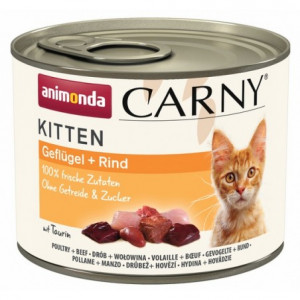 ANIMONDA Carny Kitten Poultry Beef - mokré krmivo pro kočky - 200 g 