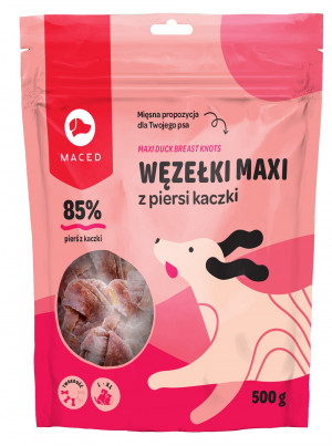 MACED Maxi duck breast knots - pochoutka pro psy - 500g