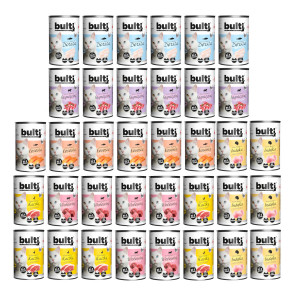 BULTI Mielonka Mix 6 příchutí - vlhké krmivo pro kočky - 36x400g