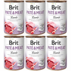 BRIT Paté & Meat Lamb mokré krmivo pro psy - 6x400g