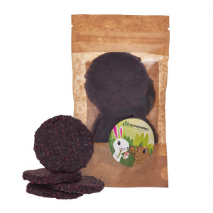 FACTORYHERBS Mrkvové sušenky s lněným semínkem - pochoutka pro hlodavce a králíky - 100g