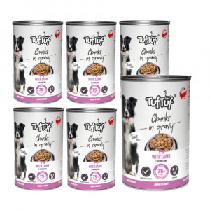 TUF TUF Masové kuličky s jehněčím masem - vlhké krmivo pro psy - 6x415g