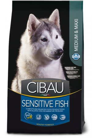 FARMINA Cibau Sensitive Fish Medium & Maxi – suché krmivo pro psy – 12 kg