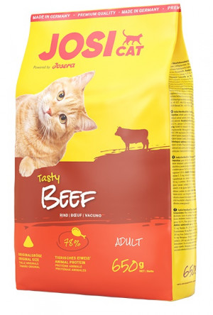 JOSERA JosiCat Tasty Beef - suché krmivo pro kočky - 650 g 