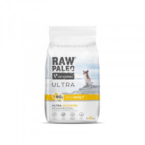 RAW PALEO Ultra Mini Adult Turkey - suché krmivo pro psy - 2 kg