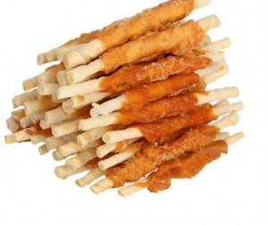HILTON Chicken wrap white rawhide stick - pochoutka pro psy - 500 g