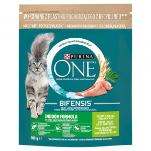 PURINA One Bifensis Adult Indoor - suché krmivo pro kočky - 800 g 