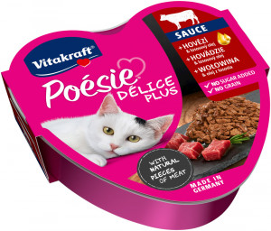 VITAKRAFT POESIE DELICE PLUS Hovězí - mokré krmivo pro kočky - 85g