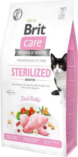 BRIT Care Grain Free Sterilized Sensitive - suché krmivo pro kočky - 7 kg 