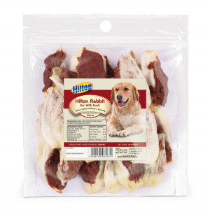 HILTON Rabbit ear with duck - žvýkačka pro psy - 500g