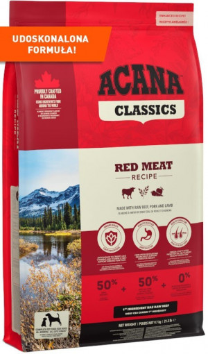 ACANA Classics Red Meat - suché krmivo pro psy - 9,7 kg