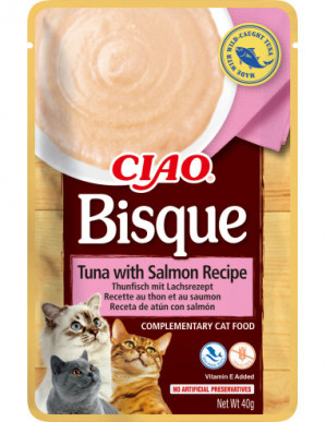 INABA Ciao Bisque Tuna with Salmon - pamlsek pro kočky - 40g