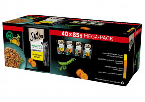 SHEBA Nature's Collection Poultry Flavors in jelly - mokré krmivo pro kočky - 40 x 85g