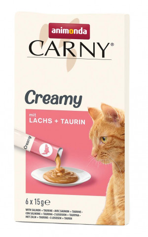 ANIMONDA Carny Salmon with taurine - pamlsek pro kočky - 6 x 15g