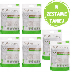 DIAMENTIQ Tofu Neutral Ultra hrudkující - stelivo pro rostliny - 6x2,5kg