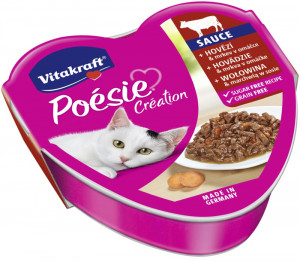 VITAKRAFT POESIE CREATION SOS hovězí/mrkev - vlhké krmivo pro kočky - 85 g