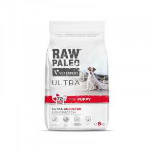 RAW PALEO Ultra Mini Puppy Beef - suché krmivo pro štěňata malých plemen - 8 kg