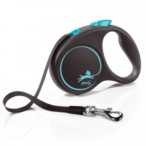 Flexi Automatické vodítko Black Design S 5 m, Modrá