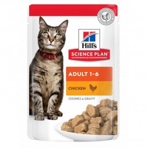 HILL'S Science Plan Adult with chicken - mokré krmivo pro kočky - 85g