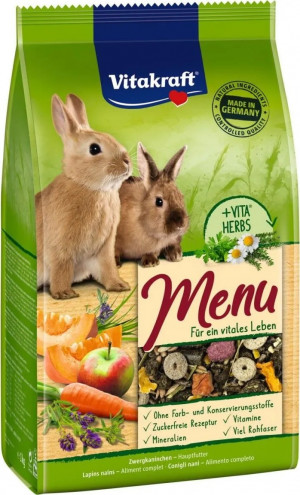 VITAKRAFT Menu Vital - krmivo pro králíka - 3kg