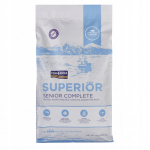 FISH4DOGS Superior Senior Medium Complete Salmon - suché krmivo pro psy - 12kg