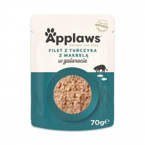 APPLAWS Tuna Fillet with Mackerel in Jelly - mokré krmivo pro kočky - 70g