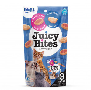 INABA Juicy Bites Chicken and tuna - pamlsek pro kočky - 3 x 11g