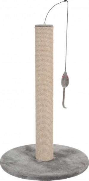 Zolux Škrabadlo pro kočky s hračkou 63 cm - šedé 