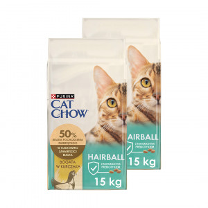 PURINA CAT CHOW SPECIAL CARE Hairball Control suché krmivo pro kočky - 2x15kg