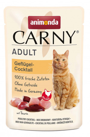 ANIMONDA Carny Adult Poultry cocktail - mokré krmivo pro kočky - 85g