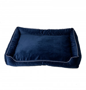 GO GIFT Lux navy blue - pelíšek pro domácí mazlíčky - 95 x 70 x 9 cm 