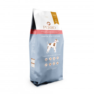 PERRO Turkey with sweet potatoes Medium and large breeds - suché krmivo pro psy - 12kg