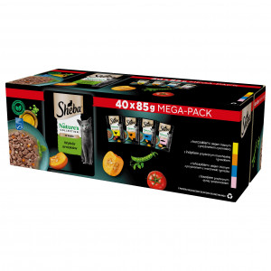 SHEBA Nature's Collection Mix - mokré krmivo pro kočky - 40x85g 