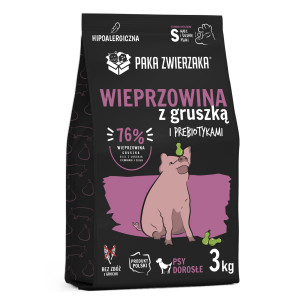 PAKA ZWIERZAKA Pork with pear S - suché krmivo pro psy - 3kg