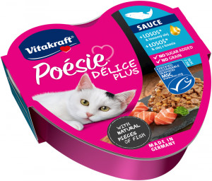 VITAKRAFT POESIE DELICE PLUS Losos - mokré krmivo pro kočky - 85g