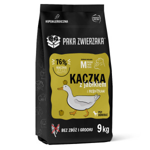 PAKA ZWIERZAKA Duck with apple M - suché krmivo pro psy - 9kg