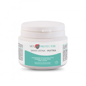 JM SANTE Vet Protector Oral cavity – dental plaque - prášek na ústní hygienu psa a kočky – 60g